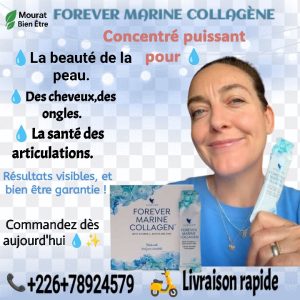 Forever Collagène Marin - Peau Jeune, Cheveux Forts, Articulations Souples - Secret de Beauté Africain