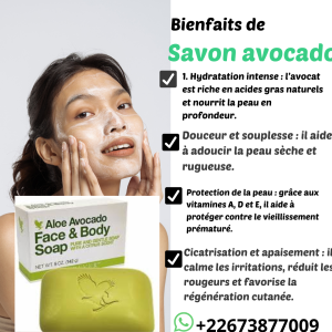 Savon Naturel à l'Avocat : Hydratation Profonde & Peau Éclatante