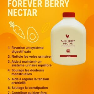 Forever Aloe Berry Nectar - Boisson Énergisante Naturelle pour Vitalité et Bien-être en Afrique