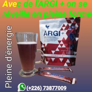 Energi , performance, force avec argi plus _se coucher et se réveiller en pleine énergie)