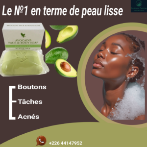Savon avocado. Peau douce, éclatante, hydratante...