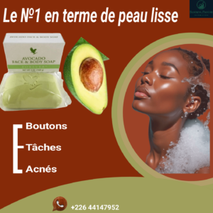 Savon avocado. Peau douce, éclatante, hydratante...