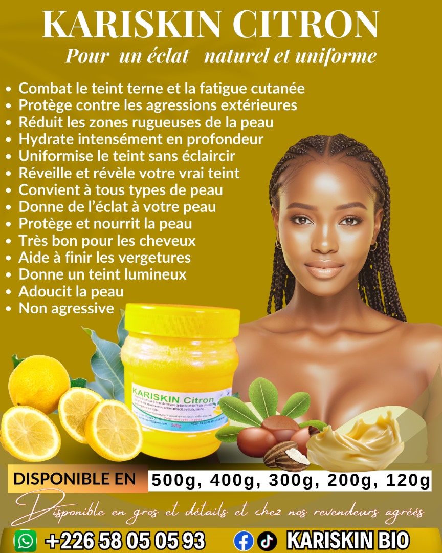 Pommade au beurre de karité & au Citron