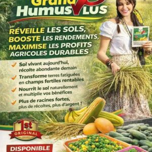 Grand Humus Plus – Engrais Organique Naturel , fertilise le sol accroître la plante