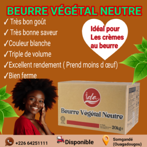 Beurre Végétal Neutre - Idéal pour la Pâtisserie