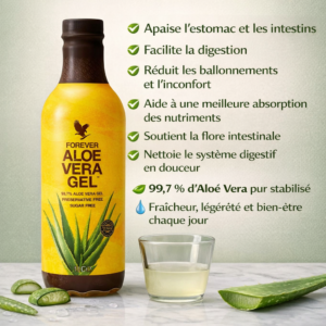 Gel d'Aloès Vera Forever - Soin Naturel pour la Peau et les Cheveux
