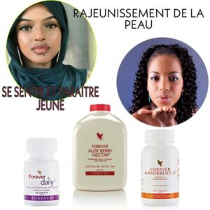 Pack Bien-être Essentiel Forever : Daily, Absorbent-C, Berry Nectar pour une Vitalité Optimale
