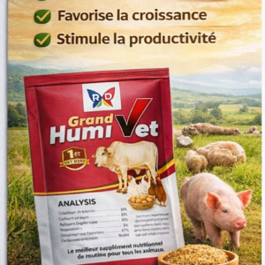 Grand humivet. Produit élevage Booste la croissance des animaux et leur santé