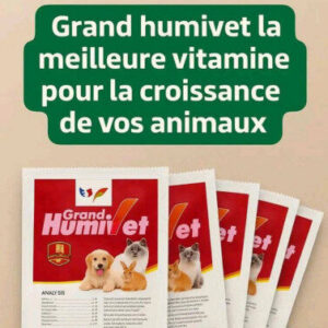 Grand Humivet : Optimiseur de Santé Aviaire et Animale - Améliore la Digestion et l'Immunité