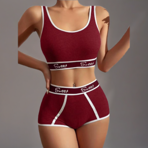 Nuisette Femme Sexy avec Soutien-Gorge et Slip - Lingerie Dentelle Élégante