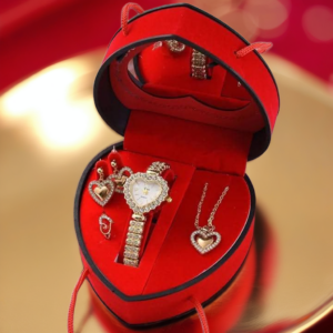 Coffret Cadeau Femme Luxe: Montre, Collier, Bracelet, Bague, Boucles d'Oreilles - Idéal Anniversaire & Saint-Valentin