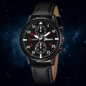 Montre Classique Homme Luxe - Acier Inoxydable & Cuir Véritable