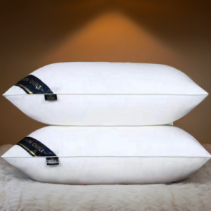 2 Oreillers Orthopédiques Ergonomiques en Mousse à Mémoire de Forme pour Soulagement Cervical