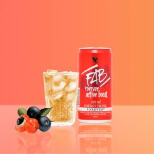 FAB Forever Active Boost - Boisson énergisante naturelle au Guarana et Baies d'Açaï