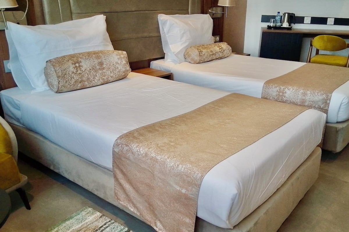 Chambre avec lits jumeaux De Hôtel Sopatel Silmande – Image 5