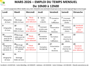 Programme de Formation – Mars 2026 | TETProgram