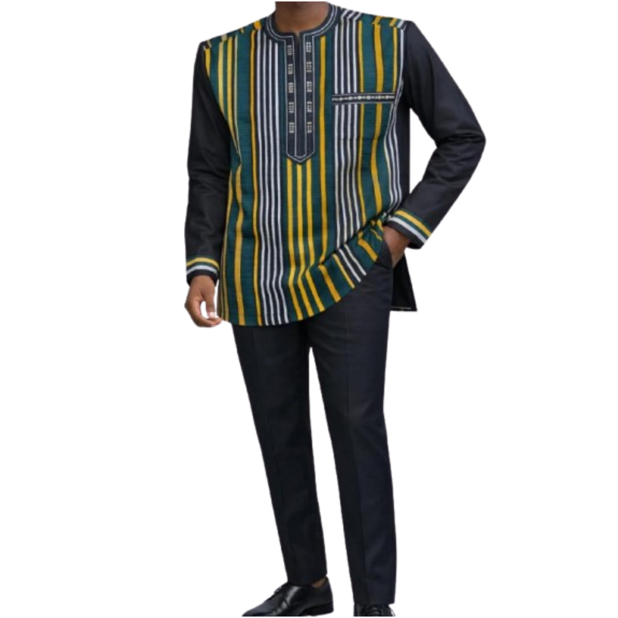 Ensemble Complet Prêt-à-Porter Faso Danfani Traditionnel Burkinabè Authentique – Image 2