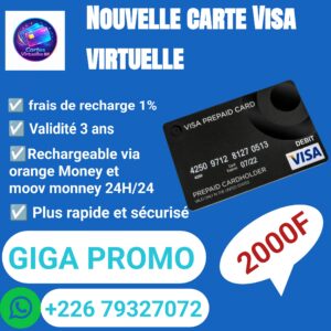Cartes virtuelles Visa