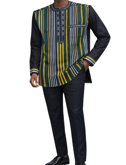 Ensemble Complet Prêt-à-Porter Faso Danfani Traditionnel Burkinabè Authentique – Image 3