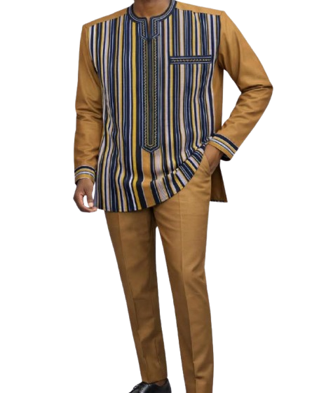 Ensemble Complet Prêt-à-Porter Faso Danfani Traditionnel Burkinabè Authentique – Image 4
