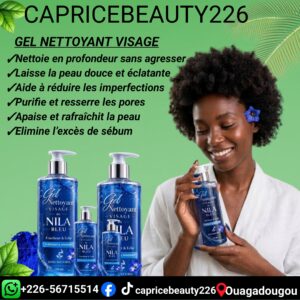 Gel nettoyant visage au nila bleu