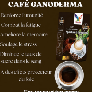 Café à base de ganoderma et de spiruline
