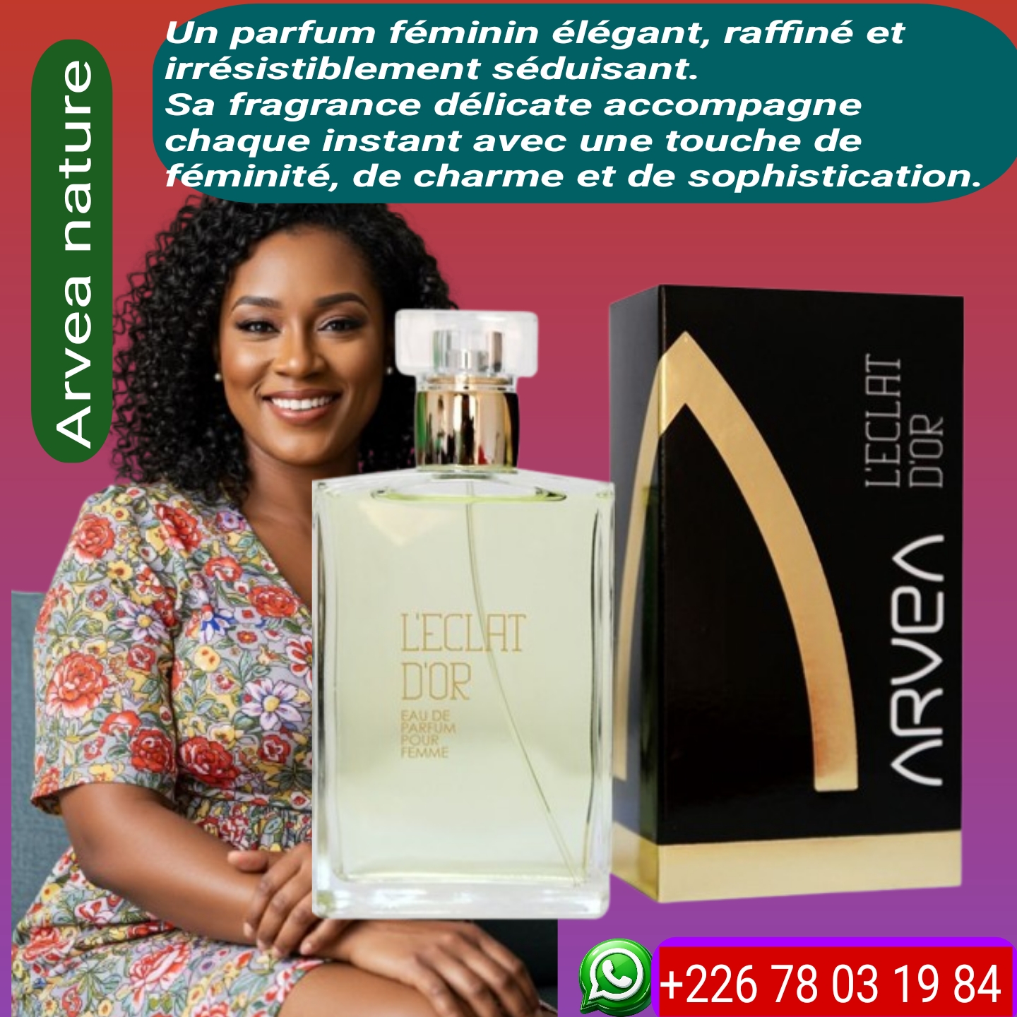 Parfum éclat d'or arvea nature
