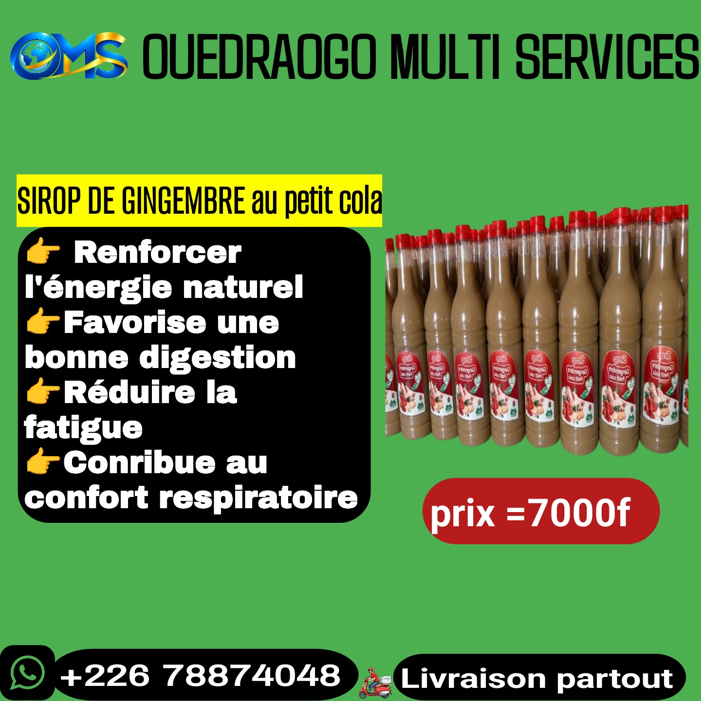 SIROP DE GINGEMBRE AU PETIT COLA