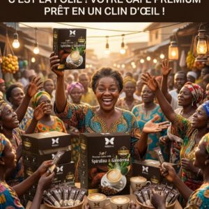 Café de la joie, ganoderma et de spiruline