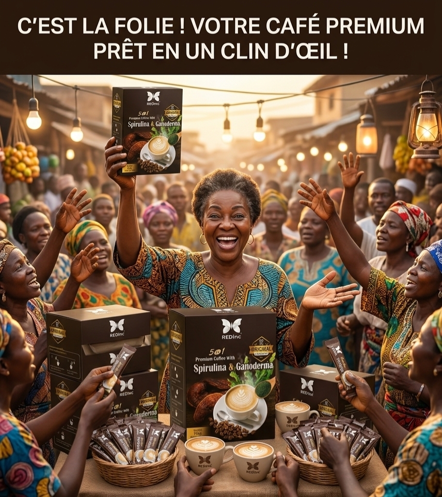 Café de la joie, ganoderma et de spiruline