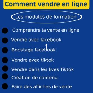 Formation vente en ligne